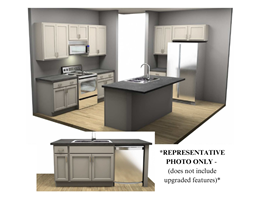CC2522 Pamlico Standard Kitchen Layout + Options