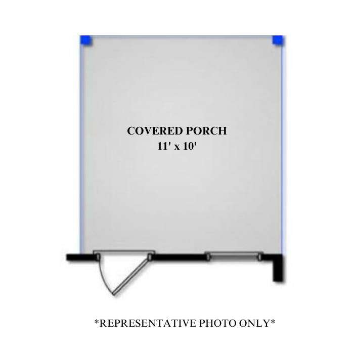 Optional Rear Covered Porch or Deck (lot specific)  - Plan Specific Sizing