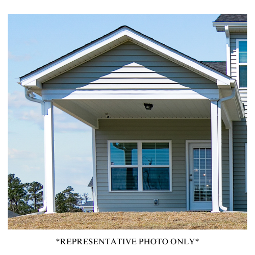 Optional Rear Covered Porch or Deck – 10’ x 12’