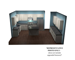 CC2957 Cedar Hill Standard Kitchen Layout + Options