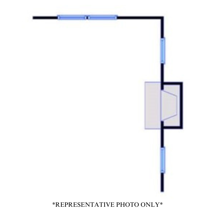 Optional 42" Standard Fireplace on Exterior Wall (Mantel and Surround Chosen Separately)