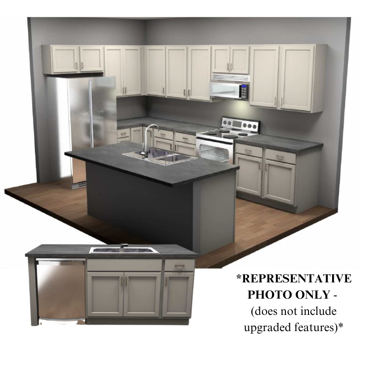 CC1863 Dogwood Standard Kitchen Layout + Options