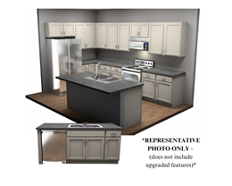 CC1863 Dogwood Standard Kitchen Layout + Options