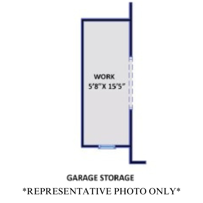 Optional Garage Storage/Work Area