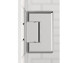60" Glass & Tile Shower w/Side Shelf, Full Sidewalls - Chrome (b1030) w/ Clear Glass