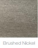 48" Glass & Tile Shower, 1 Half Sidewall - Brushed Nickel w/ Clear Glass