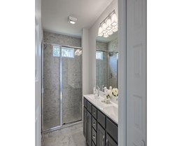 Upgrade Included Shower Door to Brushed Nickel