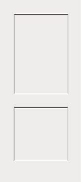Montgomery Doors (6-8, 2-panel, both panels square flat, smooth finish)
