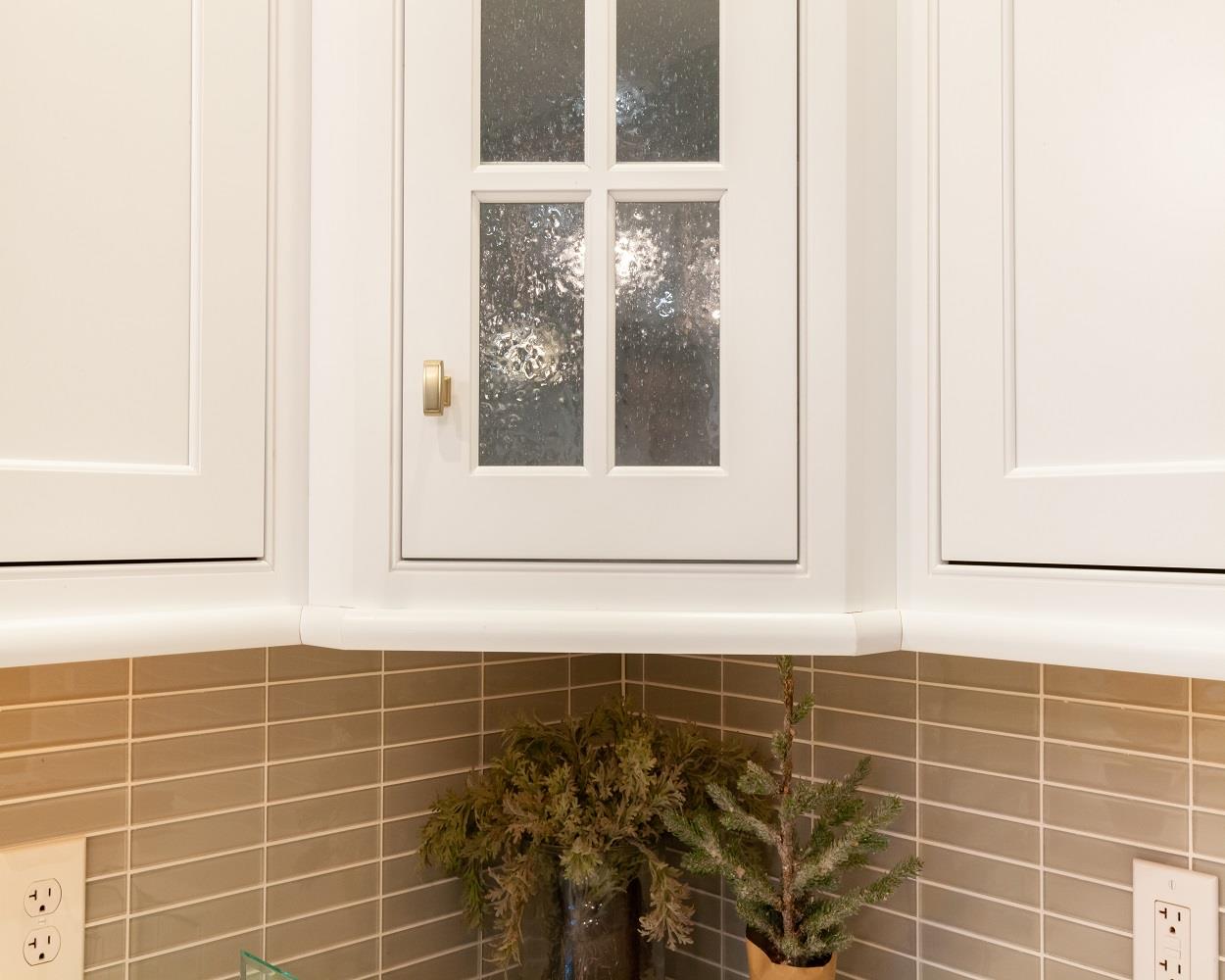 Add Under-Cabinet Light Rail Trim, Woodmont Cabinetry Tiers 01-04