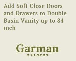 Add Soft Close Doors & Dovetail Drawers to Woodmont Double Basin Vanity up to 84 inch