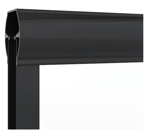 Add 60'' Sliding Tub Shower Door - Matte Black w/ Clear Glass