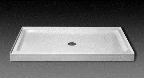 Provide 3x5 Fiberglass Shower Base with Tile Shower