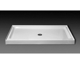 Provide 3x5 Fiberglass Shower Base with Tile Shower