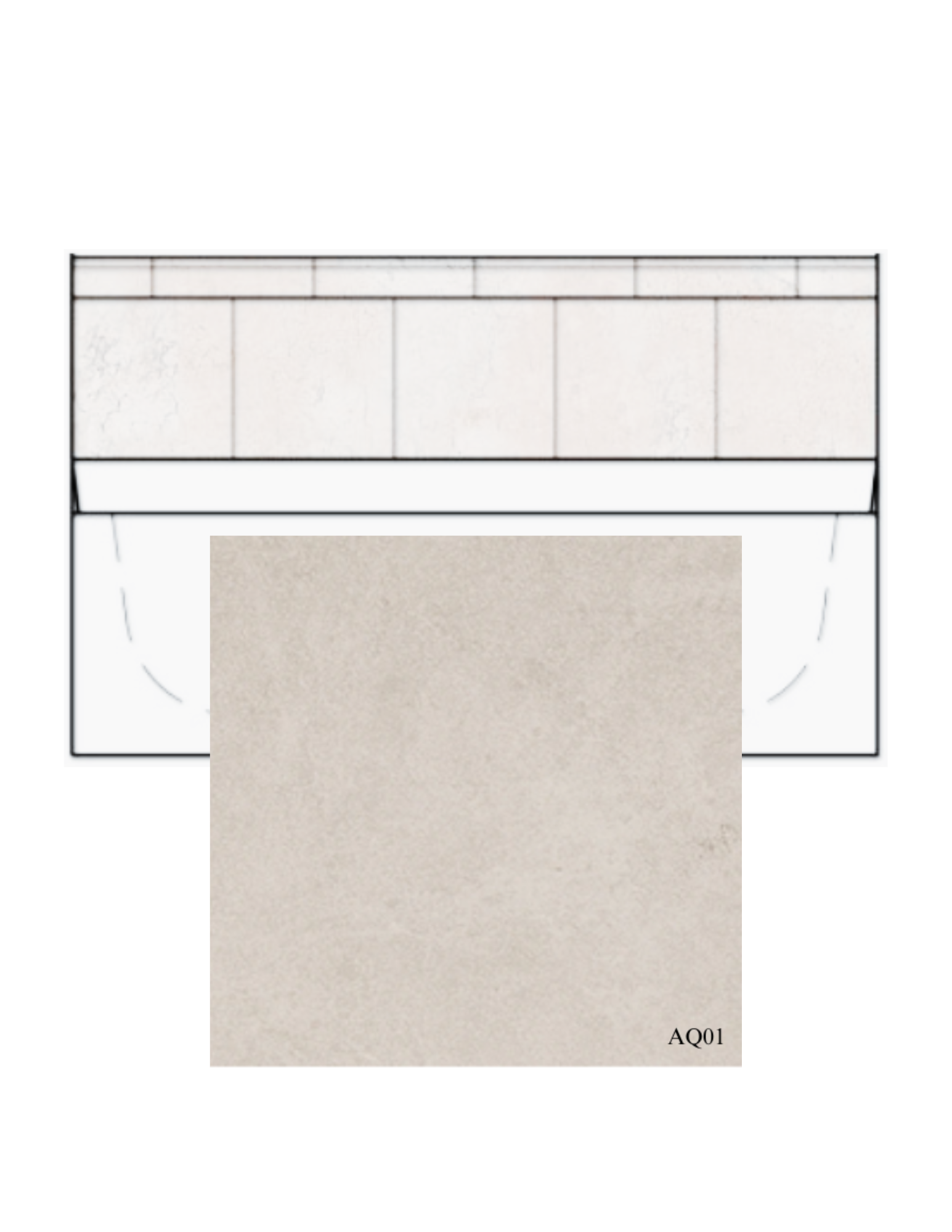 Level 2 Classic Straight Tile Pattern – Garden Tub Surround