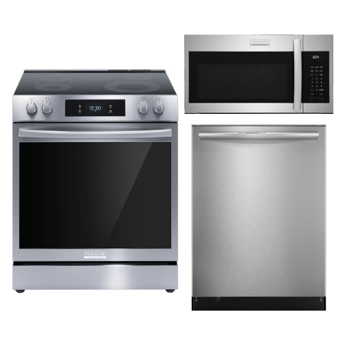 Gallery Plus Stainless Steel Electric Range, Microwave and Dishwasher