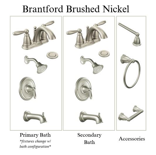 BRANTFORD Brushed Nickel Plumbing Package (Whole House)