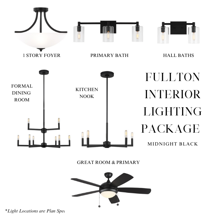 Fullton Lighting Package Midnight Black (Whole House)