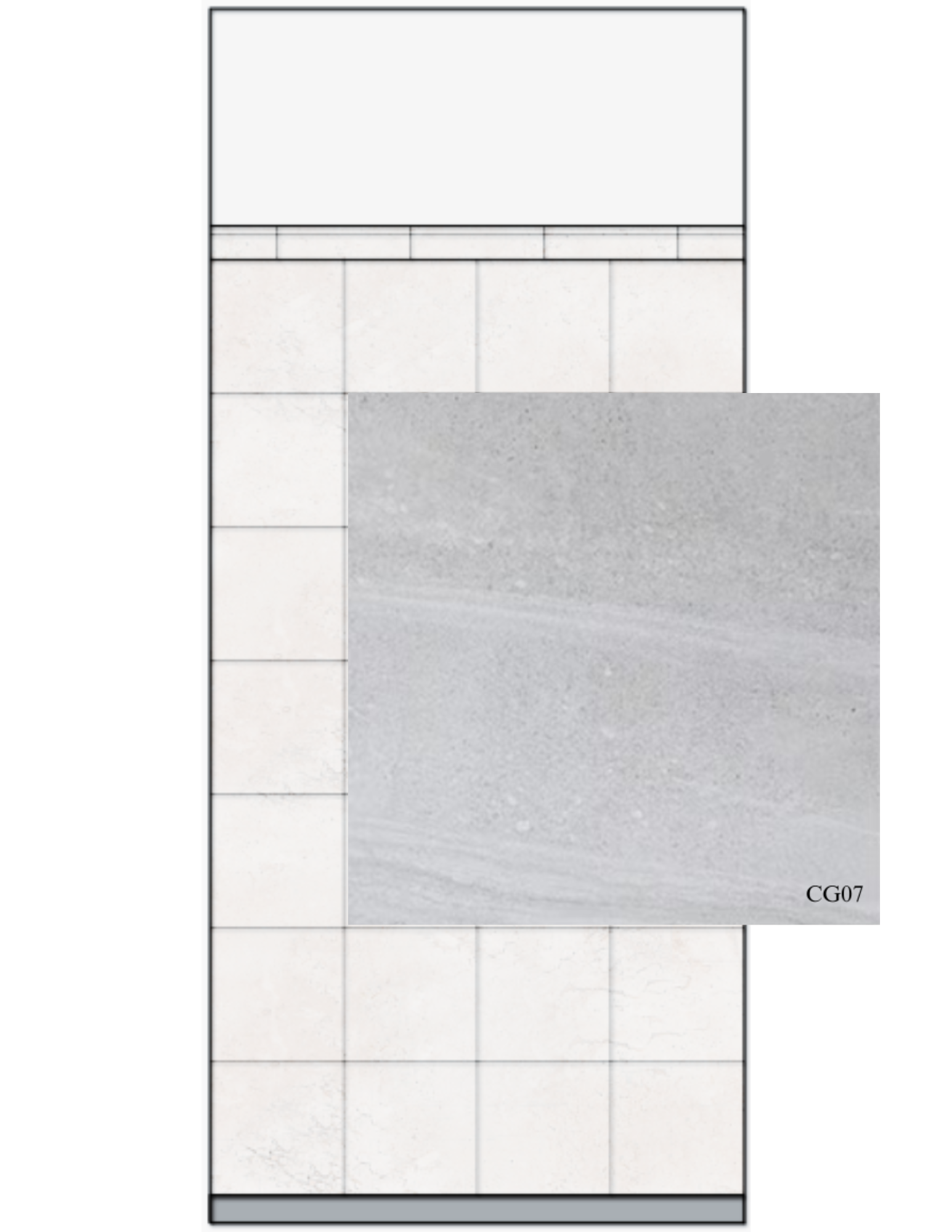 Level 2 Classic Straight Tile Pattern – Option #1 Tile Shower