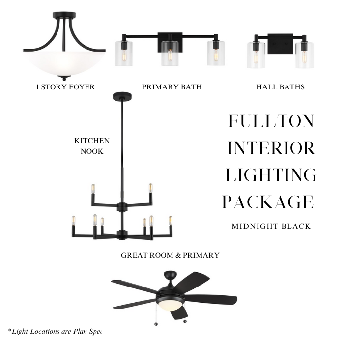 Fullton Lighting Package Midnight Black (Whole House)