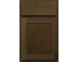 Level 2 Shaker Flat Panel Stained Maple Cabinets - All Baths