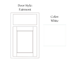Level 1 Fairmont Half Overlay Shaker Painted Maple Cabinets - All Baths