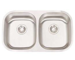 Enabled Feature - Undermount Stainless Steel Double Bowl Sink (Estate Std)