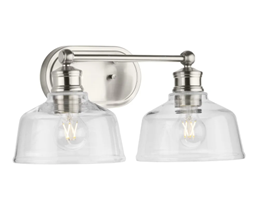 Change a 36" Vanity or Pedestal Light to P300396-___ Singleton 2-Light, Finish TBD