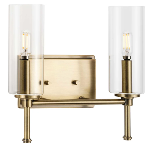 Change a 36" Vanity or Pedestal Light to P300357-___ Elara 2-Light, Finish TBD