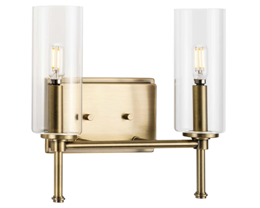 Change a 36" Vanity or Pedestal Light to P300357-___ Elara 2-Light, Finish TBD