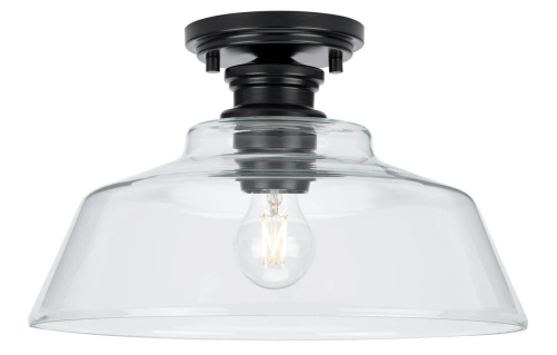 Change 1-Story Foyer Light to P350227-___ Singleton 1 Light Semi-Flush, Finish TBD