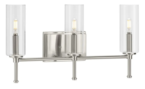 Change a 42" to 60" Vanity Light to P300358-___ Elara 3-Light, Finish TBD