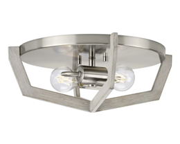 Change 1-Story Foyer Light to P350224-___ Galloway 2 Light Flush, Finish TBD