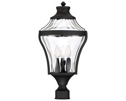 Neighborhood Feature - Minka Black Post Light (PAS)