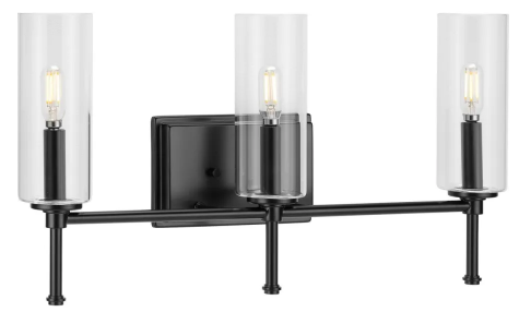Change a 42" to 60" Vanity Light to P300358-___ Elara 3-Light, Finish TBD