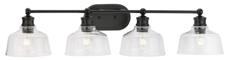 Change a 66" to 84" Vanity Light to P300398-___ Singleton 4-Light, Finish TBD