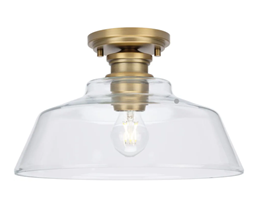 Change 1-Story Foyer Light to P350227-___ Singleton 1 Light Semi-Flush, Finish TBD