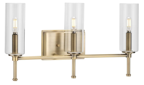 Change a 42" to 60" Vanity Light to P300358-___ Elara 3-Light, Finish TBD