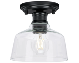 Change a Hallway / Laundry Light to P350226-___ Singleton 1 Light Semi-Flush, Finish TBD