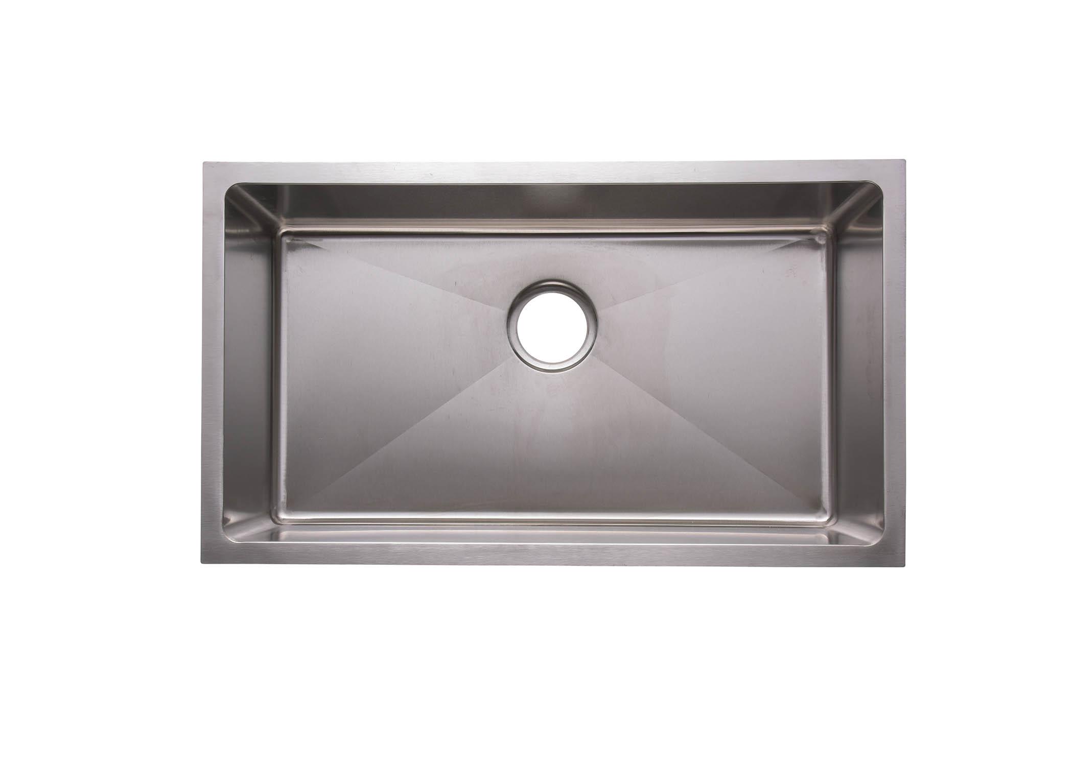 AmeriSink Kitchen Sink Legend AS333 Undermount, Single Basin - Stainless Steel