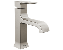 Delta Velum Single Hole Lav Faucet, Stainless Steel