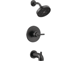 Delta Trinsic Tub-Shower Faucet, Matte Black
