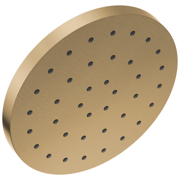 Delta H2Okinetic 12in Rain Head on Ceiling, Gold (CZ)
