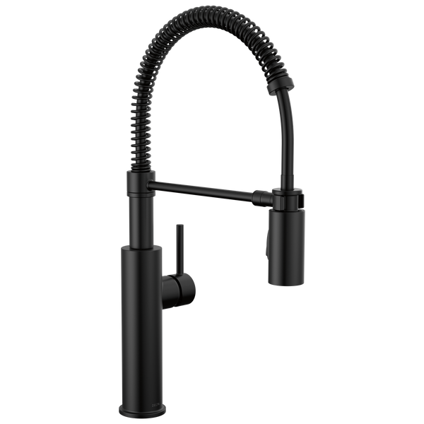 Delta Antoni Kitchen Faucet with Spring Pull-Down - Matte Black