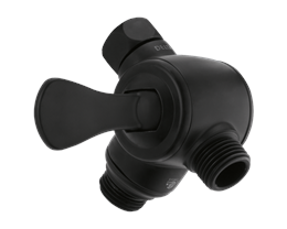 Add Delta Hand Shower and Shower Arm Diverter to Selected Shower Valve, Matte Black