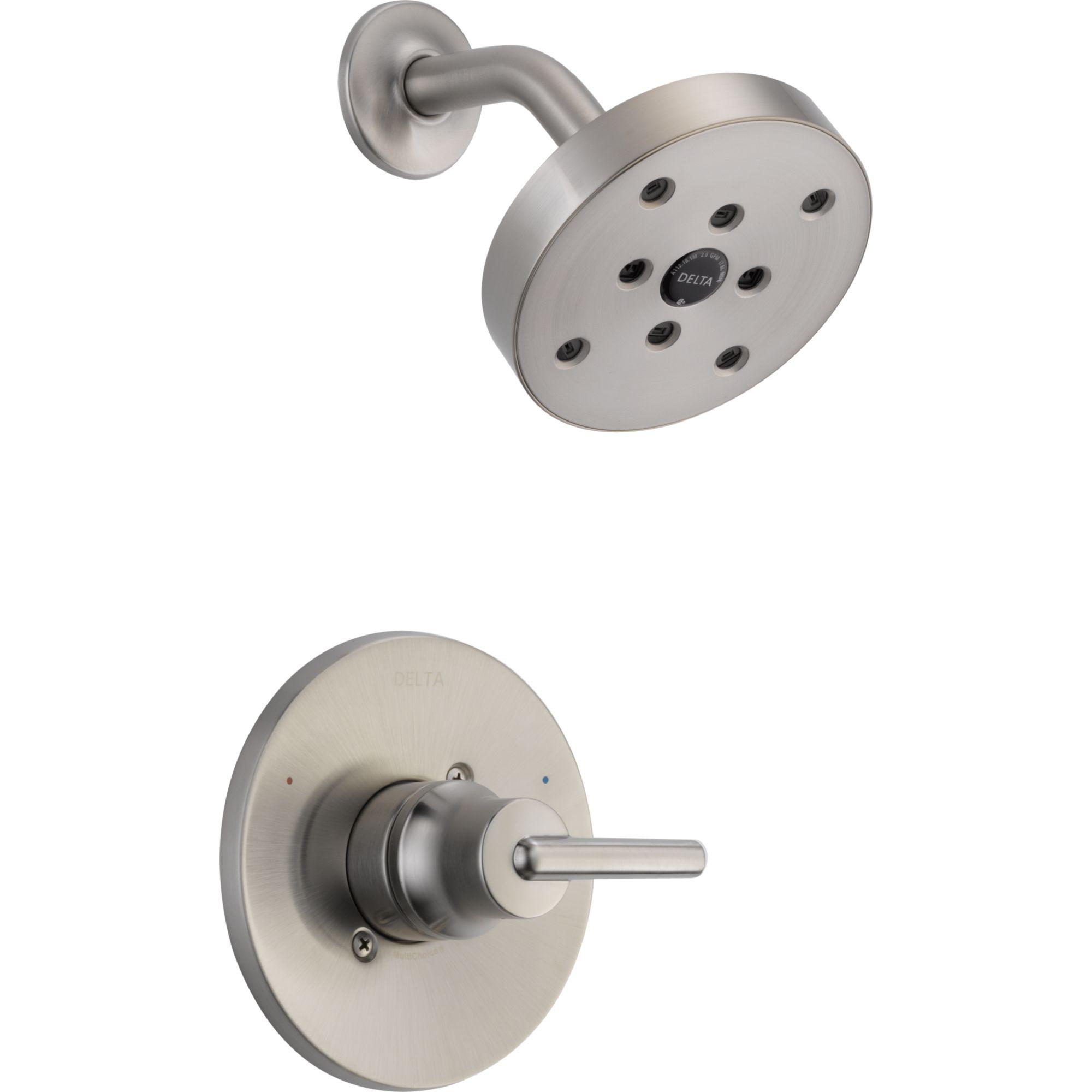 Delta Trinsic Shower Faucet, Stainless Steel