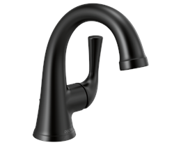 Delta Kayra Single Hole Lav Faucet, Matte Black