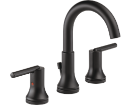 Delta Trinsic Widespread Lav Faucet, Matte Black