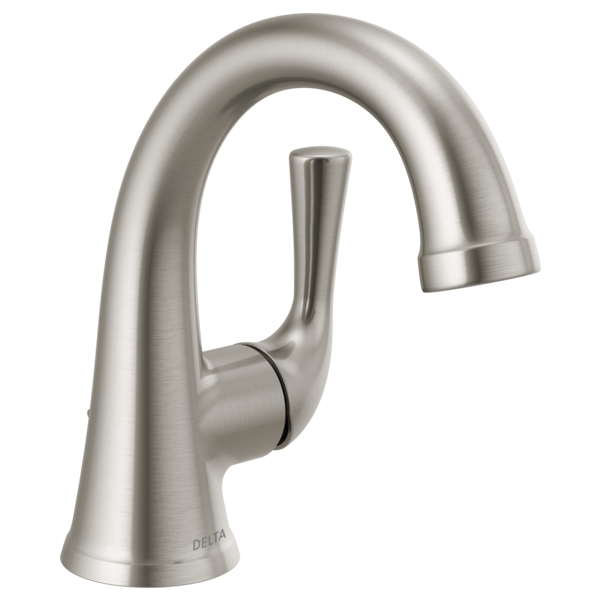 Delta Kayra Single Hole Lav Faucet, Stainless Steel