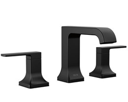 Delta Velum Widespread Lav Faucet, Matte Black