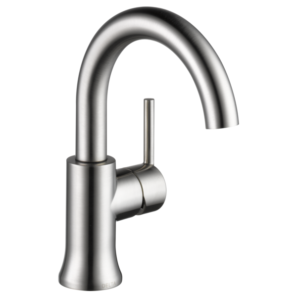 Delta Trinsic Single Hole Lav Faucet, Stainless Steel
